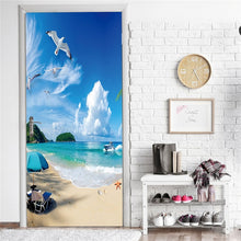 Load image into Gallery viewer, 2Pcs/Set Multiple Modern Landscapes 3D Door Sticker PVC Waterproof DIY Self-adhesive Wallpaper Home Design Decor Mural Decals