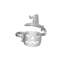 Load image into Gallery viewer, Cute Halloween Decoracion Jewelry Women Rings Witch Hats Broom Mop Pumpkin Lamp Alloy Finger Rings Hollow Out Men's R2139