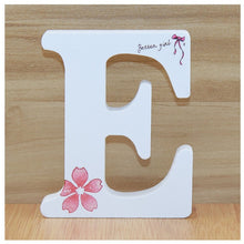 Load image into Gallery viewer, 1pc 10cm English Wooden Letters Decorative White Butterfly Alphabet Ornaments Crafts Wood Letter Lettering Wedding Numbers DIY