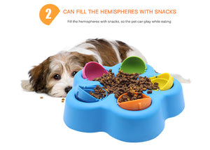 Interactive Dog Toy Food Treat Dispensing Brain Exercise Game Puzzle Training