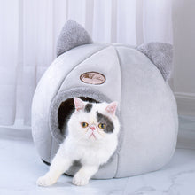 Load image into Gallery viewer, Cat Cave Beds for Indoor Cats Cozy Warm House Wool Pet Dog Nest Kennel M L