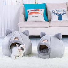 Load image into Gallery viewer, Cat Cave Beds for Indoor Cats Cozy Warm House Wool Pet Dog Nest Kennel M L