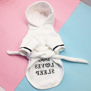 Pet Bathrobe Coral Cashmere Thickened Pet Hoodie Nightgown Pajama Dog Bathrobe Super Absorbent Towel for puppy Dogs Cats