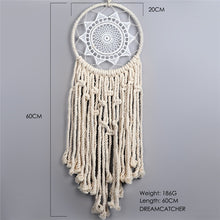 Load image into Gallery viewer, nordic dreamcatcher tapestry room decoration farmhouse decor handmade dreamcatcher  macrame dreamcatcher   gift for women men