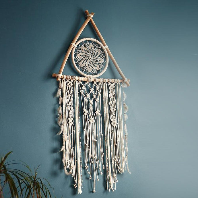 nordic dreamcatcher tapestry room decoration farmhouse decor handmade dreamcatcher  macrame dreamcatcher   gift for women men