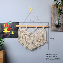 Load image into Gallery viewer, large  tapestry nordic V macrame wall hanging  wedding decoration handmade  room decoration party gift for women