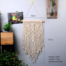 Load image into Gallery viewer, large  tapestry nordic V macrame wall hanging  wedding decoration handmade  room decoration party gift for women