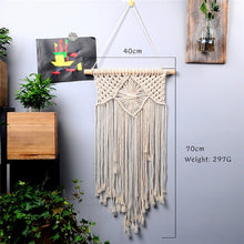 Load image into Gallery viewer, large  tapestry nordic V macrame wall hanging  wedding decoration handmade  room decoration party gift for women