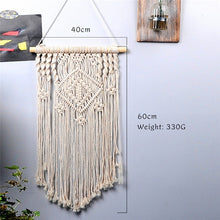 Load image into Gallery viewer, large  tapestry nordic V macrame wall hanging  wedding decoration handmade  room decoration party gift for women