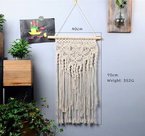 large  tapestry nordic V macrame wall hanging  wedding decoration handmade  room decoration party gift for women