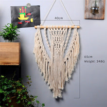 Load image into Gallery viewer, large  tapestry nordic V macrame wall hanging  wedding decoration handmade  room decoration party gift for women