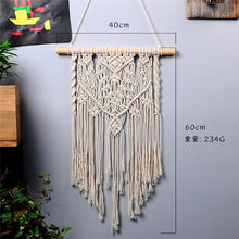 Load image into Gallery viewer, large  tapestry nordic V macrame wall hanging  wedding decoration handmade  room decoration party gift for women