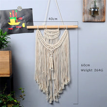 Load image into Gallery viewer, large  tapestry nordic V macrame wall hanging  wedding decoration handmade  room decoration party gift for women