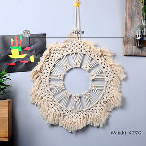 large  tapestry nordic V macrame wall hanging  wedding decoration handmade  room decoration party gift for women