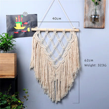 Load image into Gallery viewer, large  tapestry nordic V macrame wall hanging  wedding decoration handmade  room decoration party gift for women