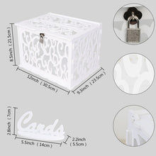 Load image into Gallery viewer, OurWarm Wedding Card Box Creative Money Box Wedding Decoration  Paper Gift Boxes Storage Money Baby Shower Birthday Party Favor