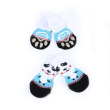 Load image into Gallery viewer, 4Pcs Warm Puppy Dog Shoes Soft Pet Knits Socks Cute Cartoon Anti Slip Skid Socks For Small Dogs Breathable Pet Products S/M/L