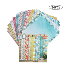 Load image into Gallery viewer, 6 Inch DIY Scrapbooking Craft Art Background Paper photo cards Square Single-Sided Handmade Card Making Photo Album 24 Sheets