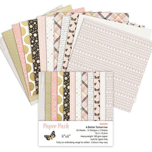 6 Inch DIY Scrapbooking Craft Art Background Paper photo cards Square Single-Sided Handmade Card Making Photo Album 24 Sheets