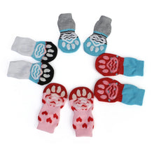 Load image into Gallery viewer, Anti-Slip Pet Dog Socks Knit Socks Small Cat Dogs Winter Socks Chihuahua Thick Warm Paw Protector Dog Socks Booties Accessories