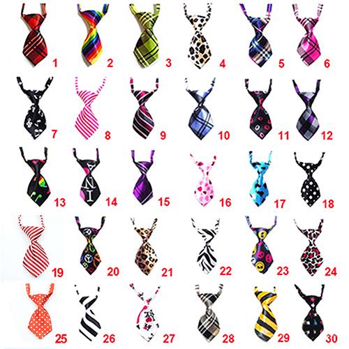 New 14 Pure Colors Transer Adjustable Dog Cat Pet Cloth Adorable Grooming Tie Necktie Grooming Bow Tie