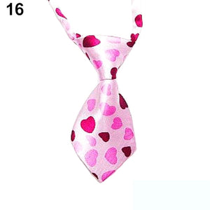 New 14 Pure Colors Transer Adjustable Dog Cat Pet Cloth Adorable Grooming Tie Necktie Grooming Bow Tie