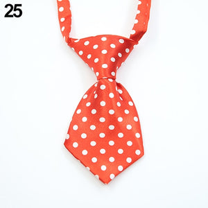 New 14 Pure Colors Transer Adjustable Dog Cat Pet Cloth Adorable Grooming Tie Necktie Grooming Bow Tie