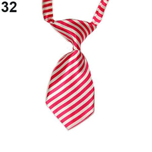 New 14 Pure Colors Transer Adjustable Dog Cat Pet Cloth Adorable Grooming Tie Necktie Grooming Bow Tie