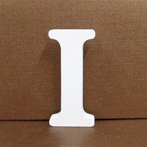 1pc 10CMX10CM White Wooden Letter English Alphabet DIY Personalised Name Design Art Craft Free Standing Heart Wedding Home Decor