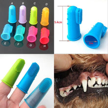 Load image into Gallery viewer, OLN 5.5*2.2cm Super Soft Pet Finger Toothbrush Teddy Dog Brush Addition Bad Breath Tartar Teeth Care Dog Cat Cleaning Supplies