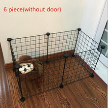 Load image into Gallery viewer, Foldable Pet Playpen Crate  Iron Fence Puppy Kennel House Exercise Training Puppy Kitten Space Dog Gate Supplies For Rabbit