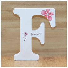 Load image into Gallery viewer, 1pc 10cm English Wooden Letters Decorative White Butterfly Alphabet Ornaments Crafts Wood Letter Lettering Wedding Numbers DIY
