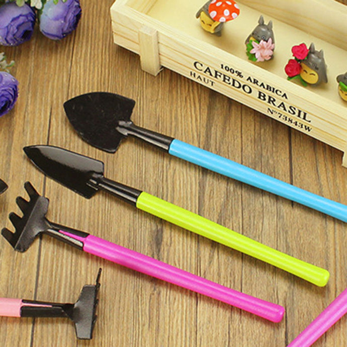 3PC Color  Mini Gardening Tools Garden Accessories Tools For Home Gardening Meat Growing Tools Small Shovel Spade Tool Decor