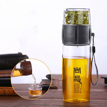 Load image into Gallery viewer, Portable 400ML Tea Infuser Bottle Plastic Water Bottle Chinese Tea Strainers Tea-pot Heat-Resistan Outdoor Travel Kung Fu Teapot