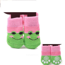 Load image into Gallery viewer, Lovely Pet Socks Antiskid Teddy Dog Socks Panda 4Pcs Pet Knits Socks Anti Slip Skid Bottom