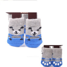 Load image into Gallery viewer, Lovely Pet Socks Antiskid Teddy Dog Socks Panda 4Pcs Pet Knits Socks Anti Slip Skid Bottom