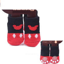 Load image into Gallery viewer, Lovely Pet Socks Antiskid Teddy Dog Socks Panda 4Pcs Pet Knits Socks Anti Slip Skid Bottom