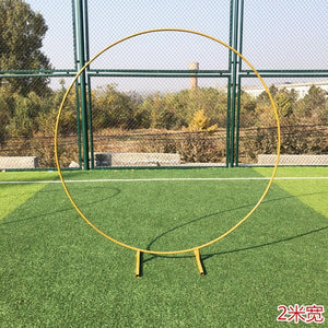 iron circle Wedding arch props background single arch flower outdoor lawn wedding flower door rack wedding birthday decoration