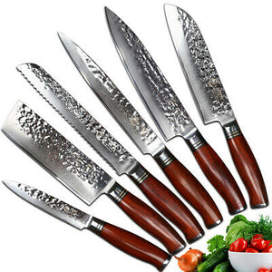 Kai Seki Magoroku Damascus professional Knifves 5pcs set made in JAPAN!